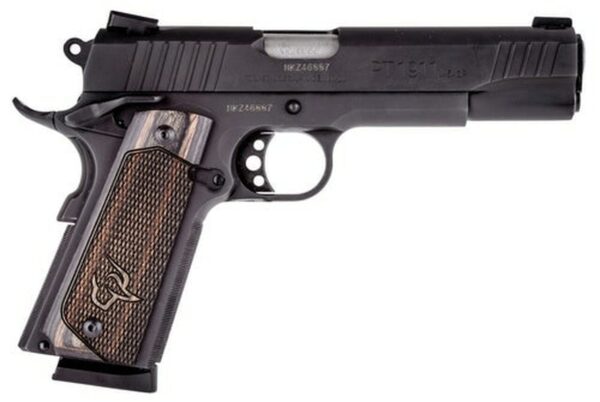 Taurus 1911, 45 ACP, 5" Barrel, 8rd, Novak Sights, Walnut Grips, Black - 1911 Guns | The Gun Shop
