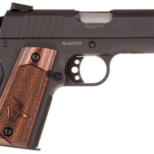 Taurus 1911 Officer, 45 ACP, 3.5" Barrel, 6rd, Novak Sights, Walnut Grips, Black - 1911 Guns | The Gun Shop