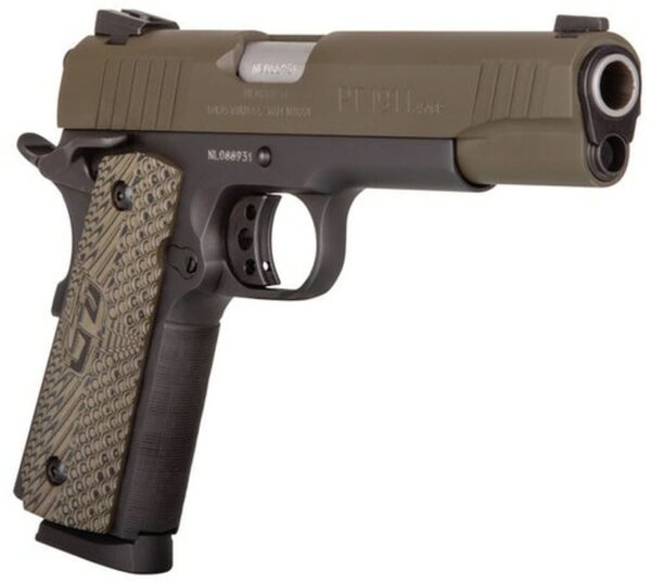 Taurus 1911, .45 ACP, 5" Barrel, 8rd, Brown CZ Grip, OD Green - 1911 Guns | The Gun Shop