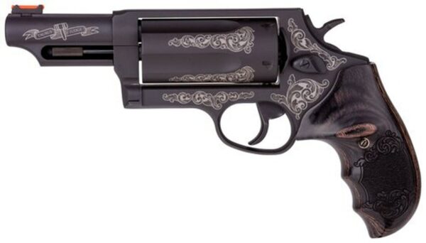 Taurus Judge, .45 LC / .410 Ga, 3" Barrel, 5rd, Black /W Engraved Scrolling