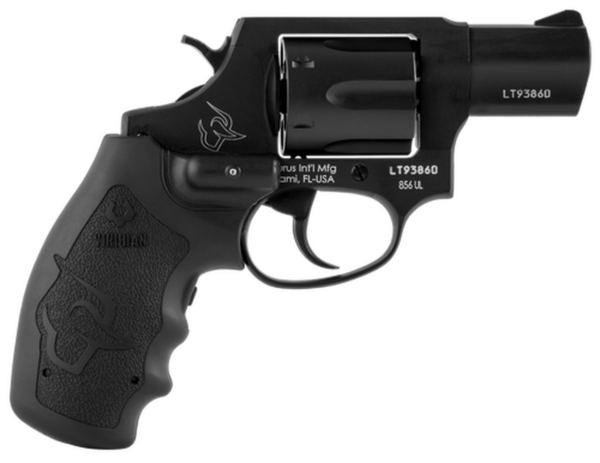 Taurus 856 Ultra Lite, .38 Spl, 2" Barrel, 6rd, Viridian Laser Grip, Black - Concealed Carry Guns | The Gun Shop