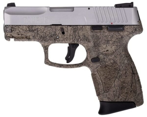Taurus G2c Splatter Edition Compact 9mm 3.25" Barrel Flat Dark Earth Frame Black Splatter, SS Slide - Concealed Carry Guns | The Gun Shop