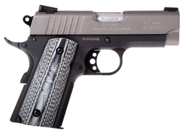 Taurus 1911 Officer 45 ACP, 3.5" Barrel, Black, Gray Cerekote Slide, 6rd - Taurus | The Gun Shop