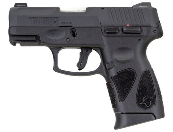 Taurus G2C 9mm, 2" Barrel, Night Sights, Black, Blued Stainless Steel Slide,12rd