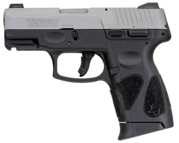Taurus G2c .40 S&W, 3.2" Barrel, Black Polymer Grip, Stainless Steel Slide, 10rd