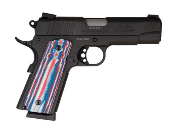 Taurus 1911 Commander, 45 ACP, 4.25" Barrel, 8rd, VZ Stars And Strips Agressive Texture Grips