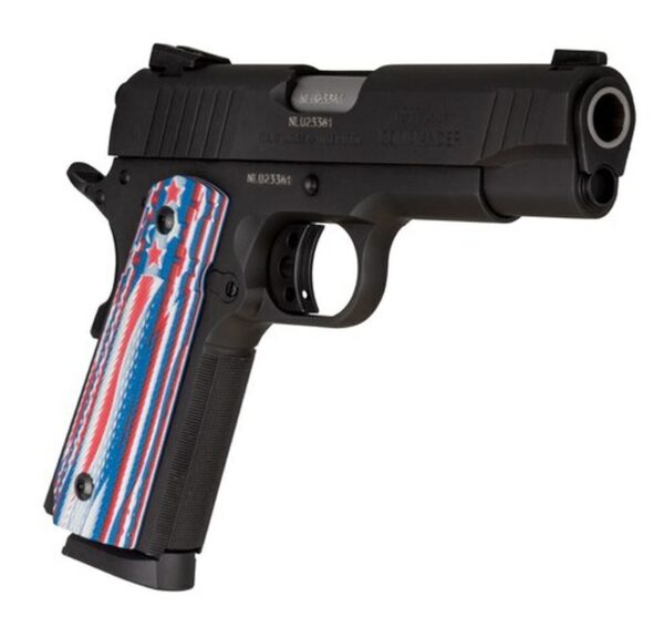 Taurus 1911 Commander, 45 ACP, 4.25" Barrel, 8rd, VZ Stars And Strips Agressive Texture Grips - 1911 Guns | The Gun Shop
