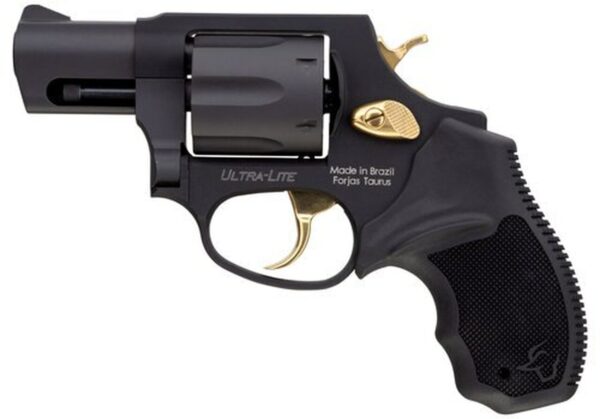 Taurus 856 38 Special, 2" Barrel, Black Rubber Grip Gold Accents, 6rd - Handguns Sale | The Gun Shop