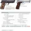 Taurus PT92 9mm, 5" Barrel, Stainless, Brazilian Walnut Grips, Adj Rear Sight, 2x17rd