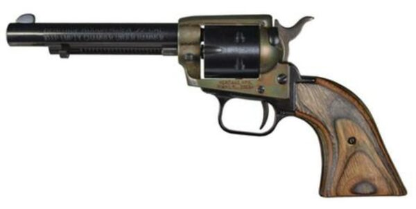 Heritage Rough Rider 22LR/22 Mag, 4.75" Barrel, Camo Lam Grip, Case Hardened, 6rd