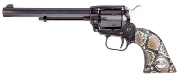 Heritage Rough Rider Revolver SAA 22 LR 6.5" Barrel, Snake Style Grips- TALO Exclusive
