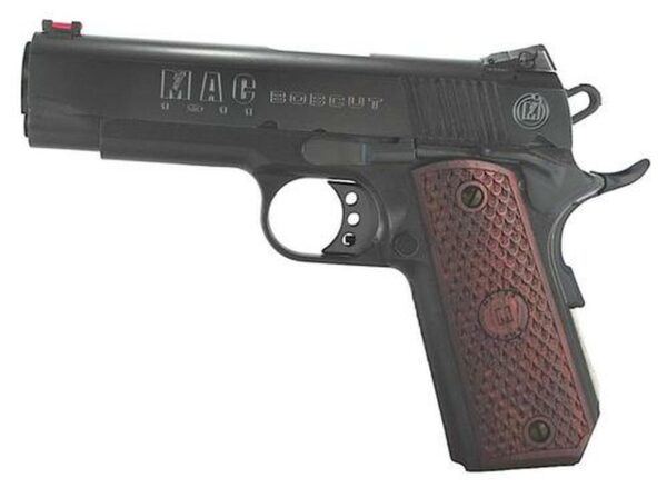 Metro Arms 1911 Bobcut Single 45 ACP 4.3" Barrel, Hardwood, Logo Blued, 8rd