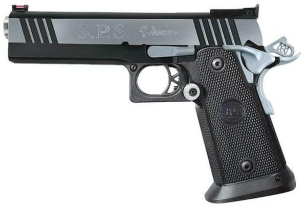 SPS Pantera Single 45 ACP, 5" Barrel, Black Poly Grip, Black/Chrome Slide,, rd, 12 rd