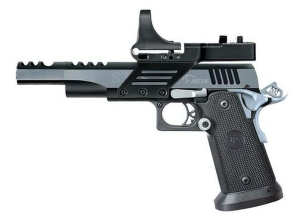 SPS Vista Long Slide Single .38 Super, 5.5" Barrel, TB, Black Frame, Black/Chrome,, rd, 21 rd