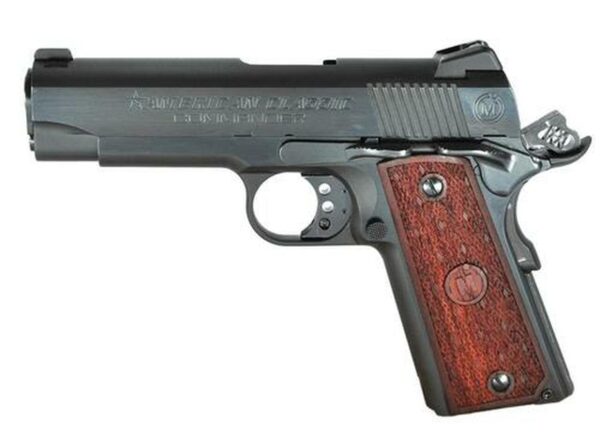 American Classic 1911 Compact Commander 45 ACP 4.3" Barrel, Hardwood Grip Blued, 7rd