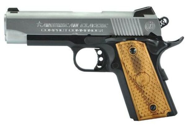 American Classic 1911 Compact Commnder 45 ACP 4.3" Barrel, Hardwood Grip DuoTone, 7rd