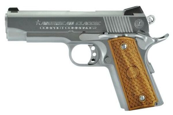American Classic 1911 Compactt Commander 45 ACP 4.3" Barrel, Hardwood Hard Chrome, 7rd