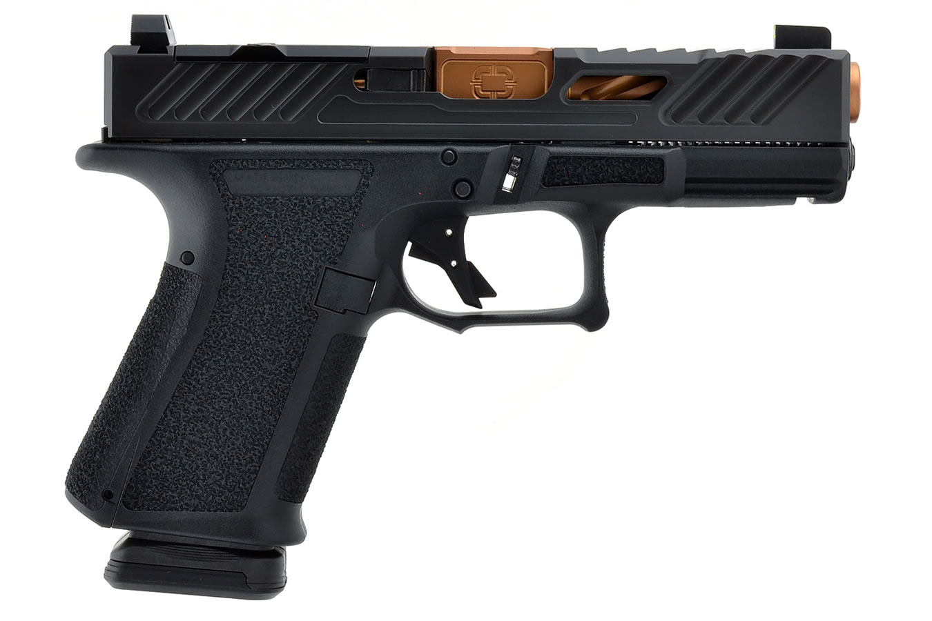 MR918 Elite 9mm Black Optics Ready Pistol with Spiral Fluted Bronze Barrel - Firearms | The Gun Shop