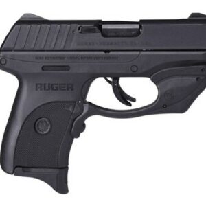 Ruger EC9S Laser Striker Fired, Compact, 9MM, 3.1" Barrel Thumb Safety, Crimson Trace Red Laser, 7rd Mag