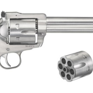 Ruger Blackhawk Convertible 10 MM & 40 SW 6.5" Barrel Stainless Steel, Rosewood Grips