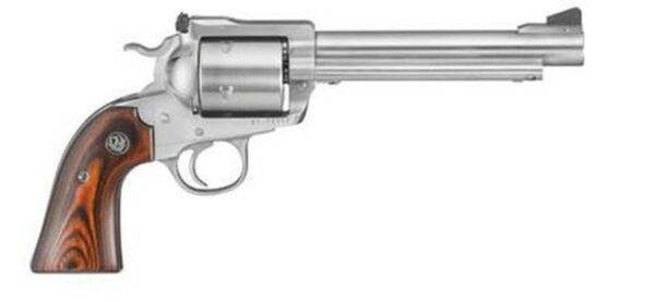 Ruger Super Blackhawk .454 Casull, SS, 6.5" Barrel, Unfluted Cyl, Bisley Hardwood Grips