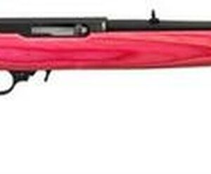 Ruger 10/22 Semi Auto Rifle, Pink Laminate Stock, Blue, 18.5" Barrel