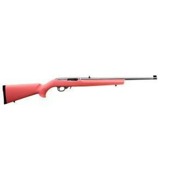 Ruger 10/22 Pink Synthetic Stock Stainless Steel Barrel, 10 Round Mag