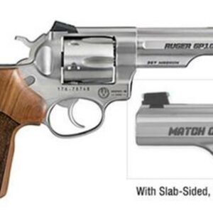 736676017546__49454.1575381699 Ruger GP100 Match Champion Double Action Revolver .357 Magnum 4" Barrel SS