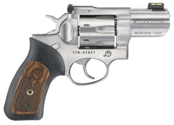 Ruger Model GP1-100 .357 Mag/38 Spec 2.5" Barrel Satin SS Finish Fiber Optic Front Sight 7rd