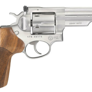 736676017751__54276.1544131362 Ruger GP100 Match Champion 10mm 4.2" Barrel SS Fiber Optic Front SightW/ 3 Moon Clips 6rd