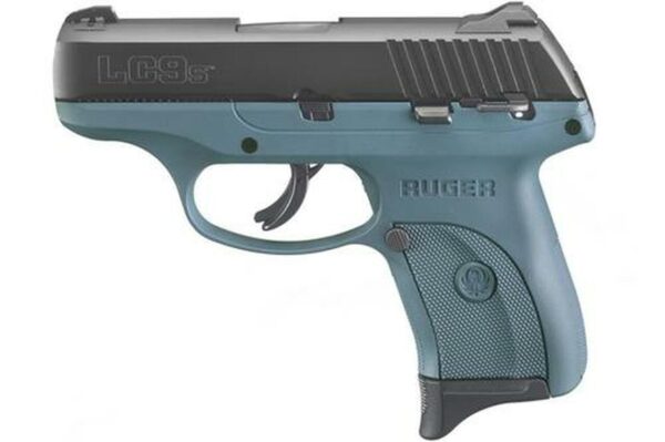 Ruger LC9s 9mm, 3.12", 7rd, Fixed Sights, Titanium Blue Frame