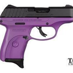 Ruger EC9S Purple Cerakote Compact, 9MM, 3.1" Barrel Thumb Safety, Fixed Sights 7rd Mag TALO