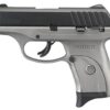 Ruger EC9s, 9mm, 3.12" Barrel, 7rd, Fixed Sights, Gray Frame, Black Slide