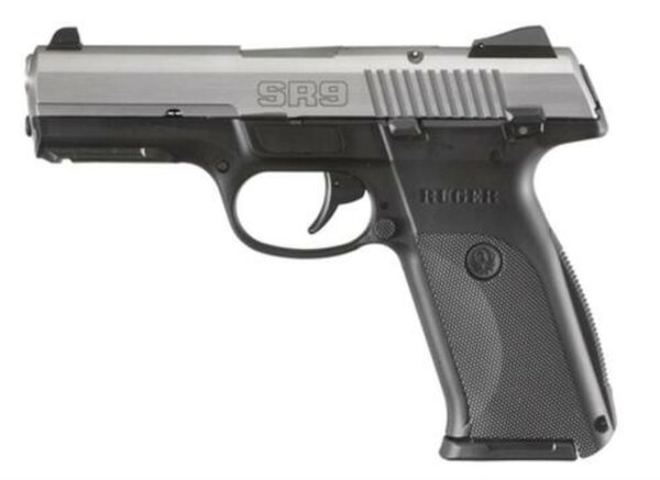 Ruger SR9 Pistol, 9mm, Stainless Steel, 10 Rd Mag