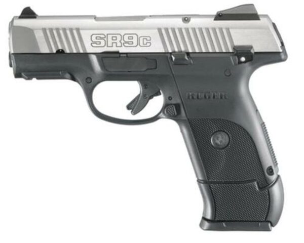 Ruger SR9C Compact Pistol 9mm, 3.5" Barrel, Stainless Steel, 17rd Mag