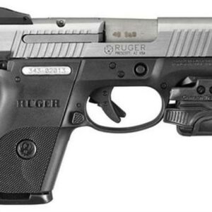 Ruger SR9C Compact 9MM Crimson Trace Weapon Light, 1 10 and 1 17 Rnd Mag
