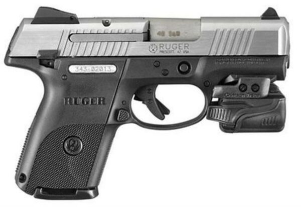 Ruger SR9C Compact 9MM Crimson Trace Weapon Light, 1 10 and 1 17 Rnd Mag