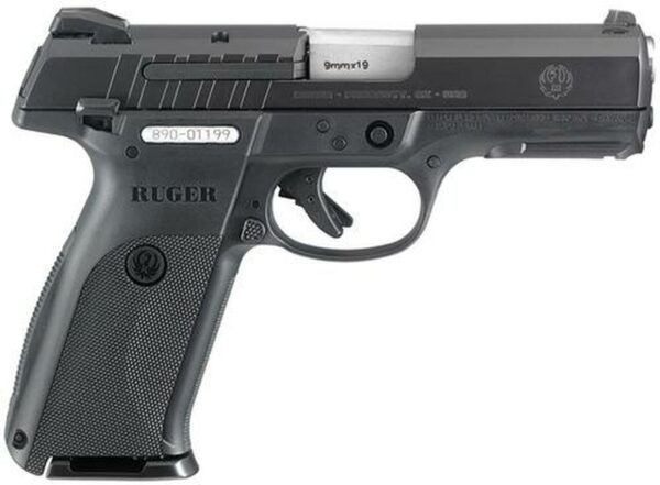 Ruger SR9E Standard Double 9mm 4.1" Barrel, Black Polymer Grip Blued, 10rd