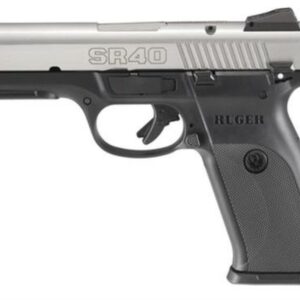 Ruger SR40 40SW, Stainless Slide, 15RD Mag