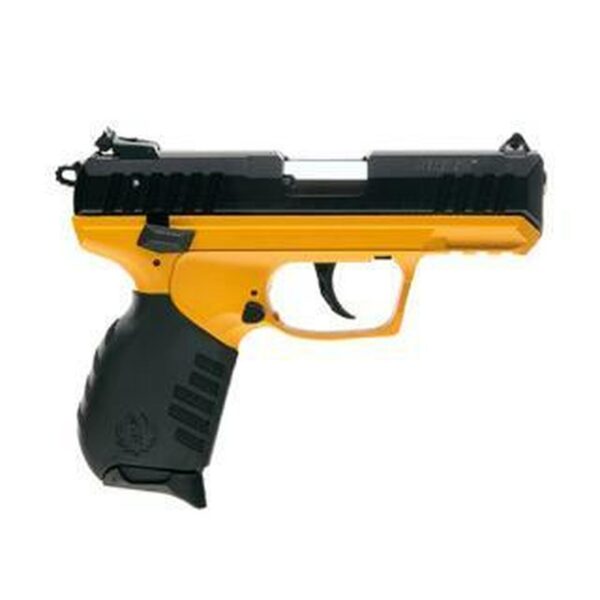 Ruger SR22, 22LR, 3.5", 10rd, Black/Yellow Finish