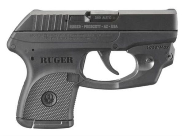 Ruger LCPLM 380 Semi Auto Pistol With Lasermax Centerfire Sight, Blued Finish,, Capacity, 6 rd