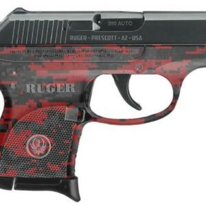 Ruger LCP .380 ACP, Red Digital Camo Frame, 2.75",, , 6 rd