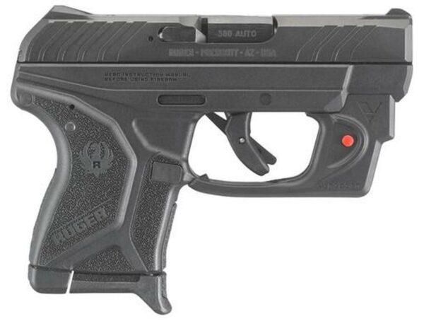 Ruger LCP II with Viridian Red Laser380 ACP 2.75" Barrel Black Polymer Grip 6rd Mag