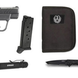Ruger LCP-II EDC Value Package 380acp 2.75" Barrel Zippered Case, Holster, Flashlight, Knife and Extra Mag