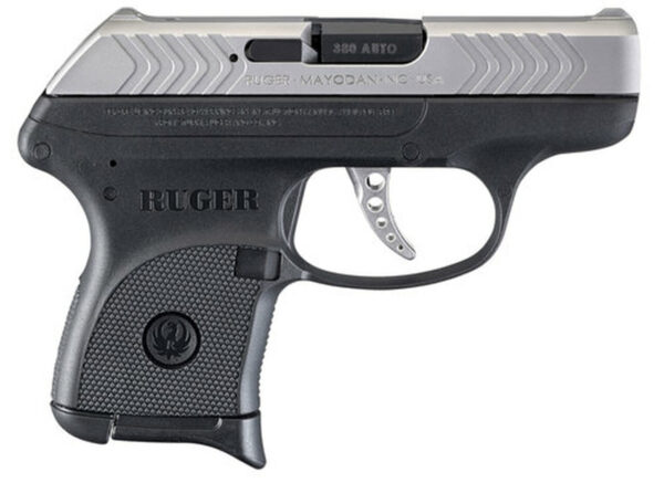 Ruger LCP 380 ACP Double, 2.75" Barrel, Black Grip, Stainless Slide