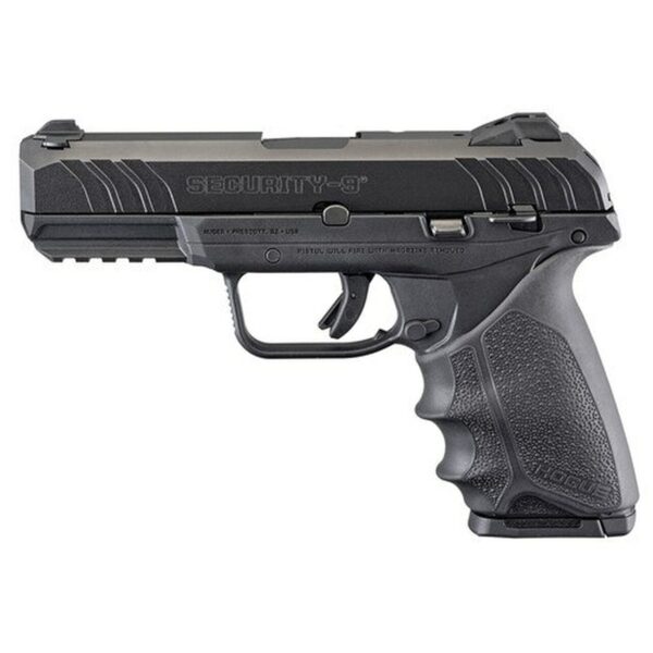 Ruger Security 9, 9mm, 4" Barrel, 10rd, Black Hogue HandALL Rubber Grip