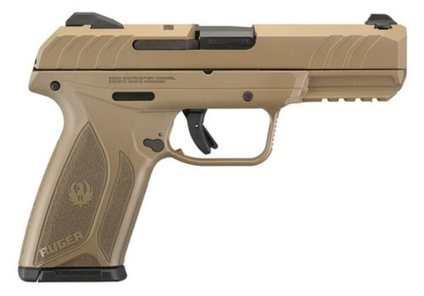 Ruger Security-9 Pistol, 9mm, 4" Barrel, Elite Coyote Cerakote Finish15rd Mag