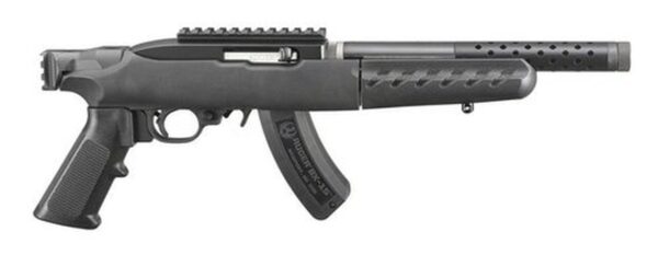 Ruger 22 Charger Takedown Railed Brace Mount 22 LR, Lightweight 10" Threaded Barrel,15Rd Mag, Includes Bipod