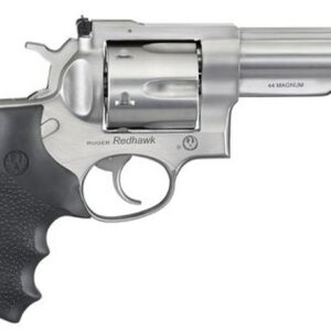 Ruger Redhawk, .44 Mag, 4.2" Barrel, 6rd, Satin Stainless, Hogue Grips