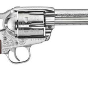 Ruger Vaquero Engraved Frame and Barrel, 45Colt 5''5" Barrel, Diamond Wood Grips
